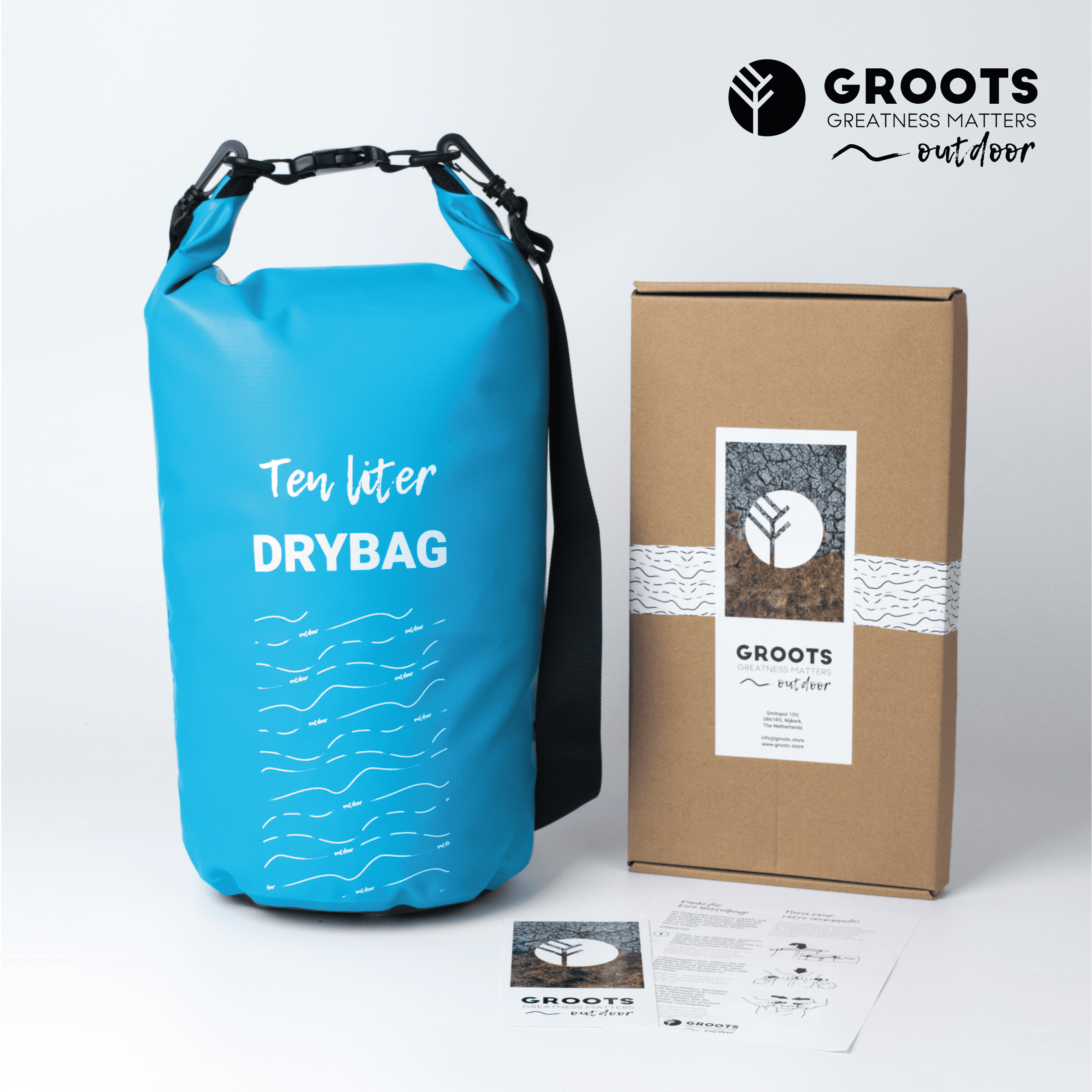 Groots Dry Bag Rugzak 10L – Jouw Ideale Dry Bag 10L voor Outdoor