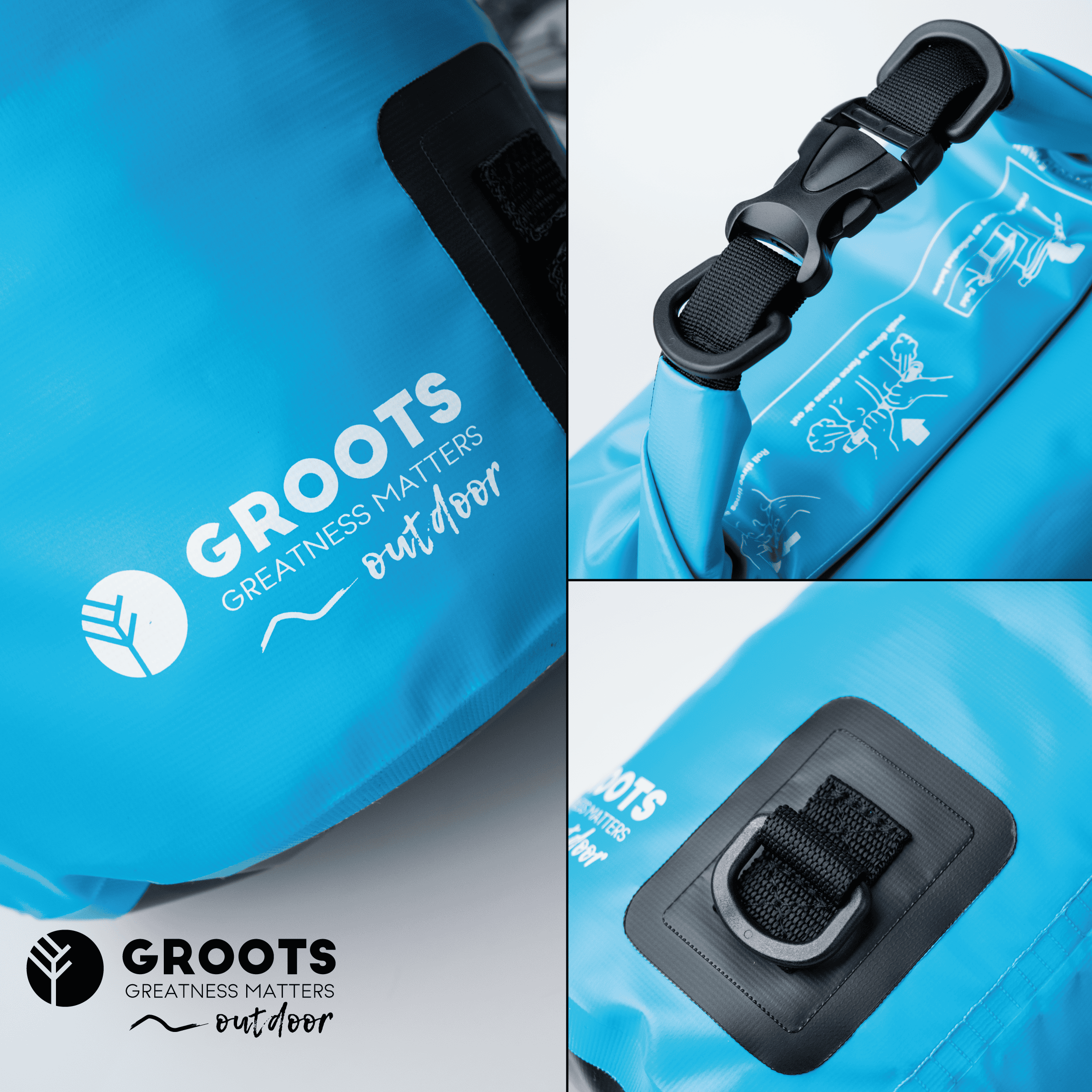 Groots Dry Bag Rugzak 20L – Jouw Dry Bag 20 Liter voor Outdoor