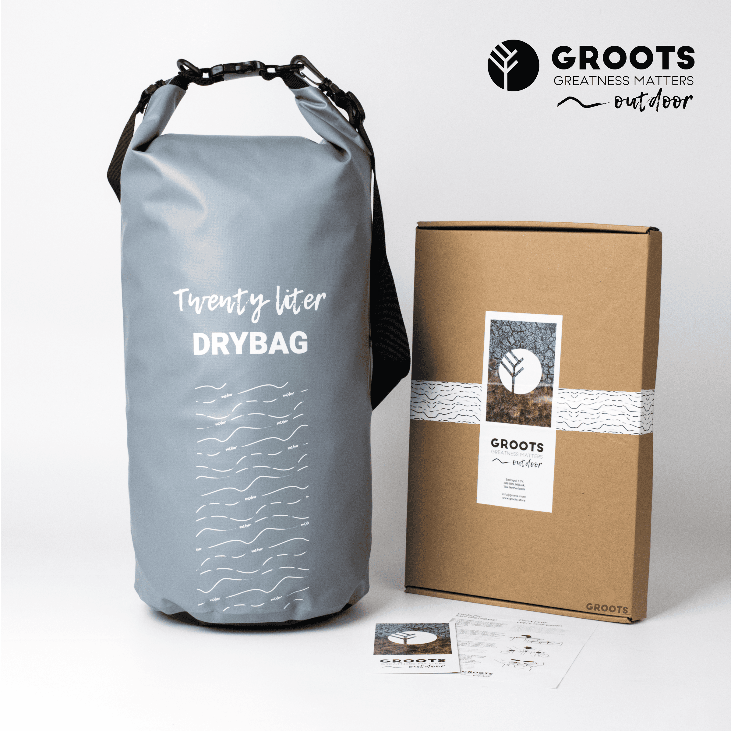 Groots Dry Bag Rugzak 20L – Jouw Dry Bag 20 Liter voor Outdoor