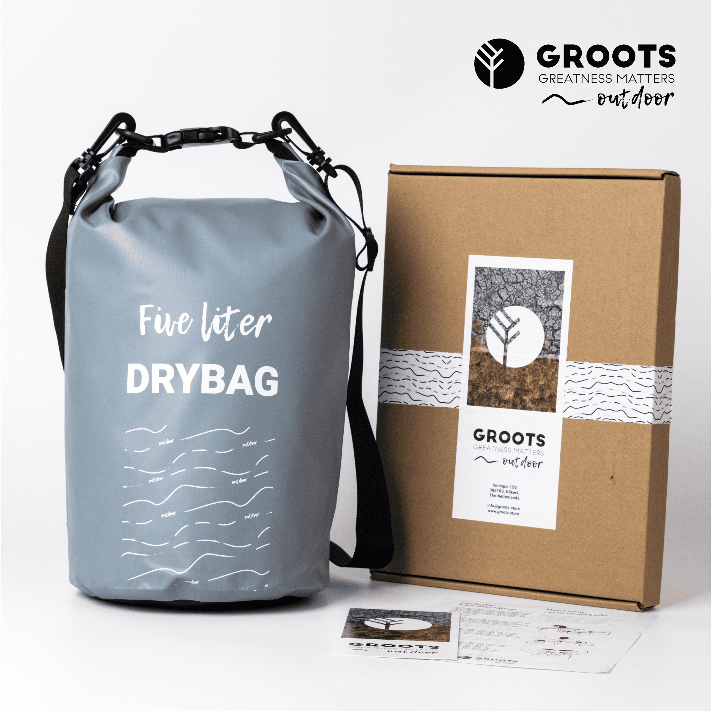 Groots Dry Bag Rugzak 5L – De Compacte Dry Bag 5 Liter voor Outdoor