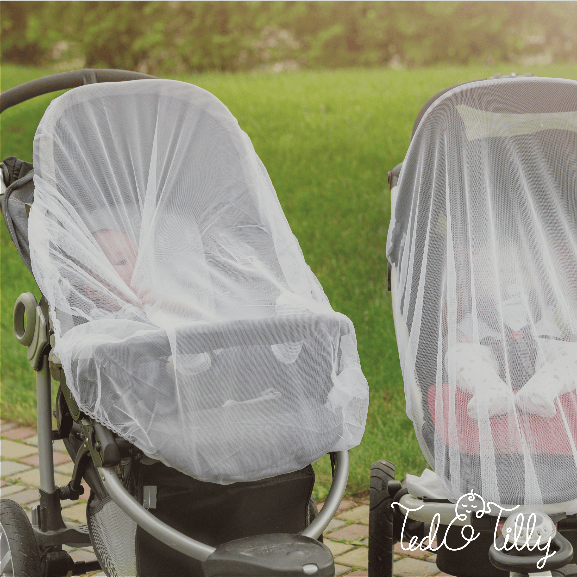 Klamboe Kinderwagen – Universeel Insectennet - Groots®