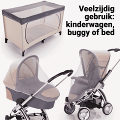 Klamboe Kinderwagen – Universeel Insectennet - Groots®